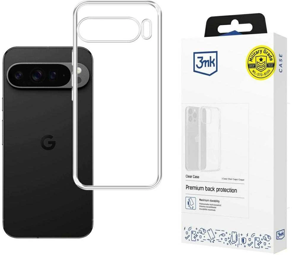 3Mk Apsauginis 3mk skaidrus dėklas, skirtas „Google Pixel 10 Pro XL“ – permatomas