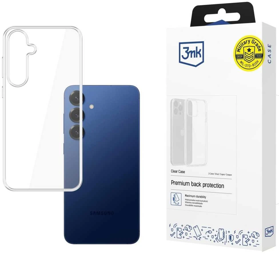 Dėklas 3MK skaidrus Dėklas Samsung Galaxy S25 FE