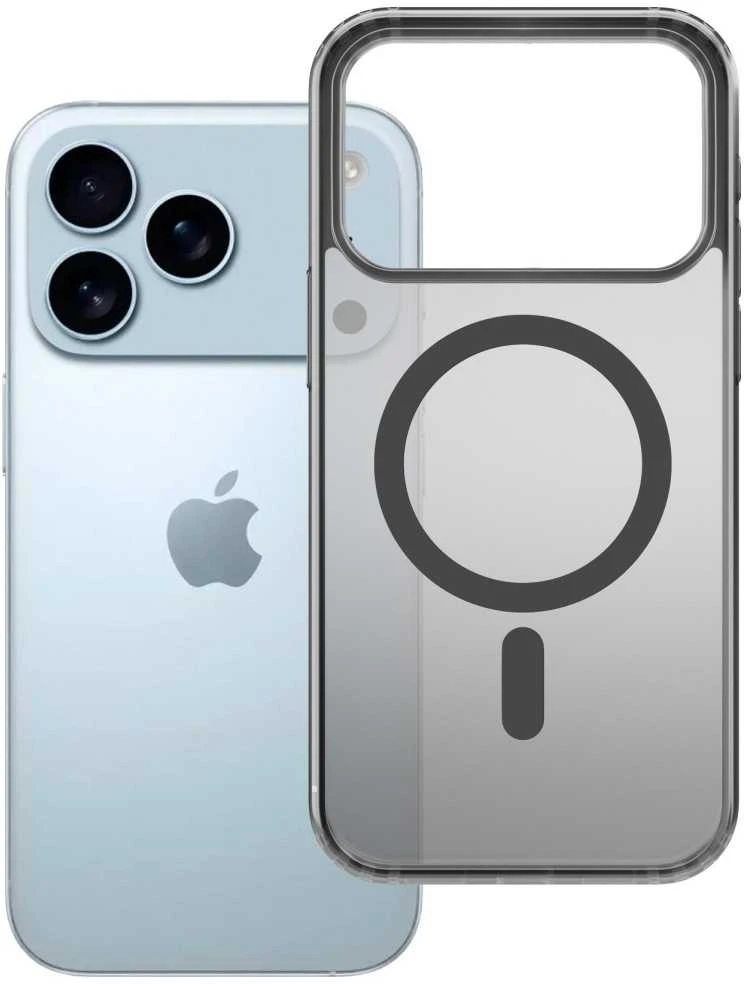 Dėklas 3mk Frosty MagCase Apple iPhone 17 Pro Max juodas