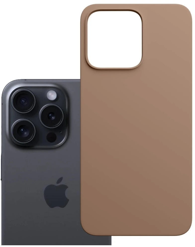 3MK Hardy MagSilicone dėklas Apple iPhone 15 Pro Max, tamsiai auksinis
