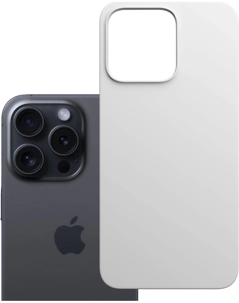 3MK Hardy MagSilicone Dėklas Apple iPhone 13 Pro Max Sidabrinis
