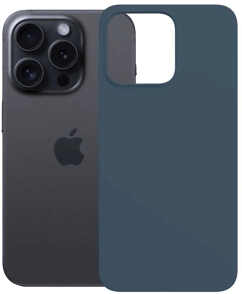 Dėklas 3MK Hardy MagSilicone skirtas Apple iPhone 15 Pro mėlynos spalvos