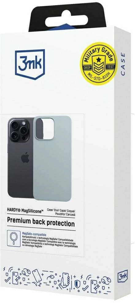 Dėklas 3MK Hardy MagSilicone skirtas Apple iPhone 13 Pro Max mėlynos spalvos