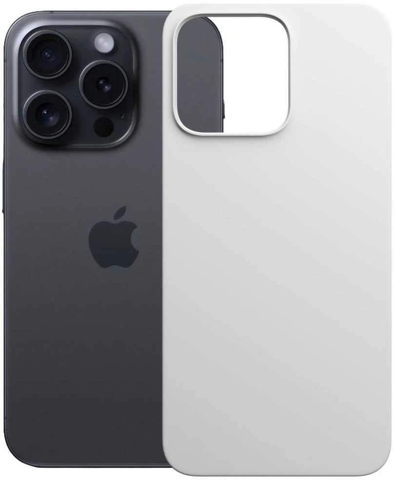 Dėklas 3MK Hardy MagSilicone skirtas Apple iPhone 15 Pro Max sidabro spalvos