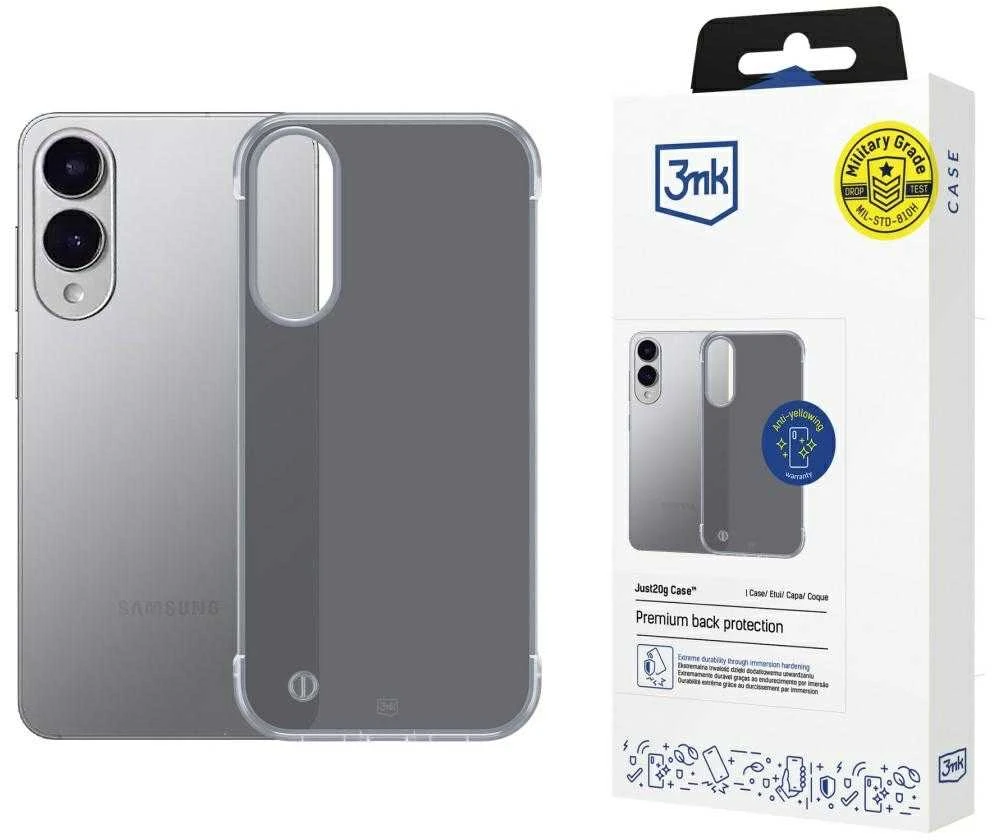 3MK Just20g Matt Dėklas Samsung Galaxy S25 Edge juodos spalvos