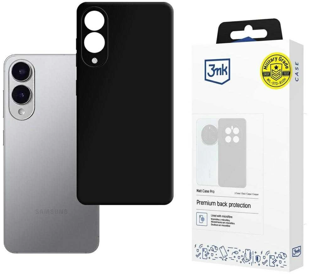 3MK Matt Dėklas Pro Samsung Galaxy S25 Edge juodos spalvos