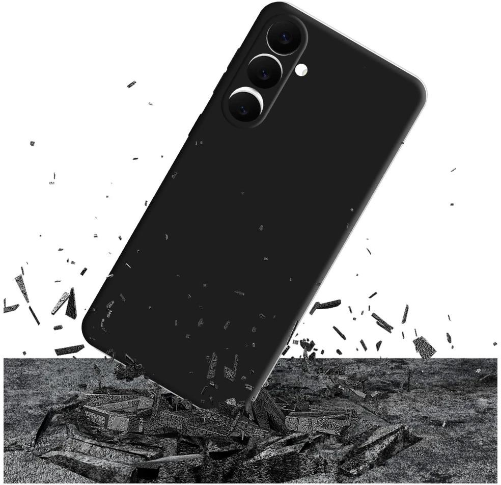 Dėklas 3MK Matt Dėklas Pro skirta Samsung Galaxy S25 FE juodos spalvos