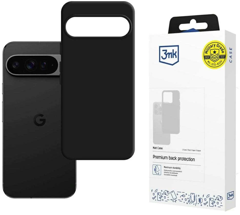 3Mk Protection 3mk matinis dėklas, skirtas „Google Pixel 10 Pro XL“ – matinės juodos spalvos