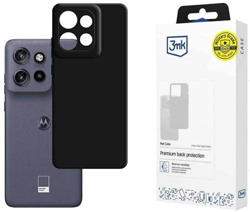 3Mk Apsauginis 3mk matinis dėklas Motorola Edge 50 Neo - Juodas