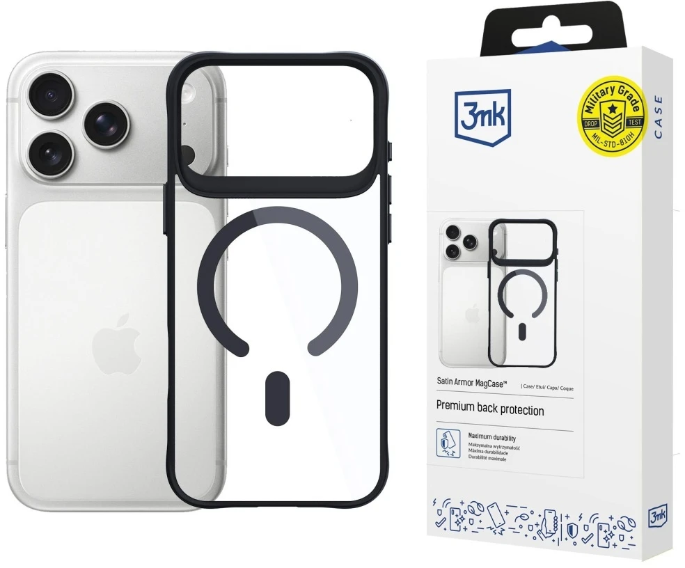 Dėklas 3MK Satin Armor MagDėklas Apple iPhone 17 Pro