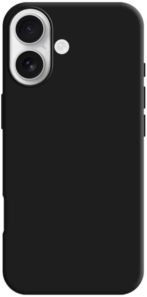 Dėklas 3MK Silicone dėklas skirtas Apple iPhone 17 juodos spalvos