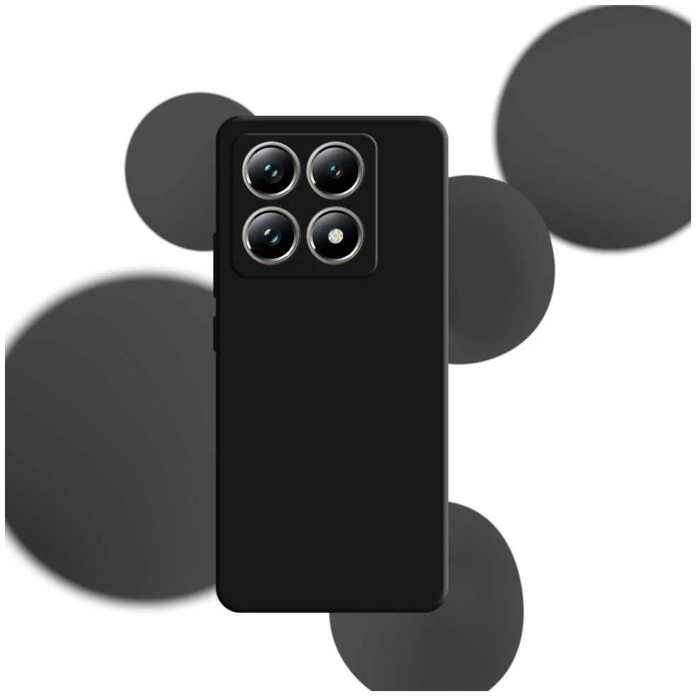 Dėklas 3MK Silicone dėklas skirtas Xiaomi 14T Pro juodos spalvos