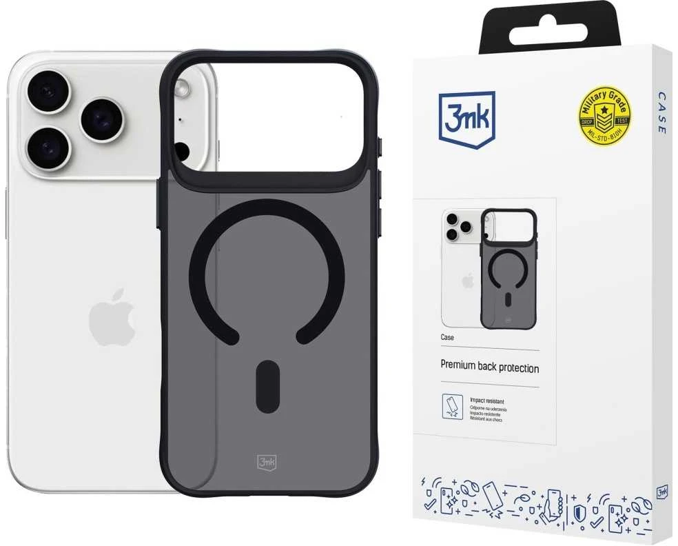 Dėklas 3MK Smoke MagCase skirtas Apple Apple iPhone 17 Pro
