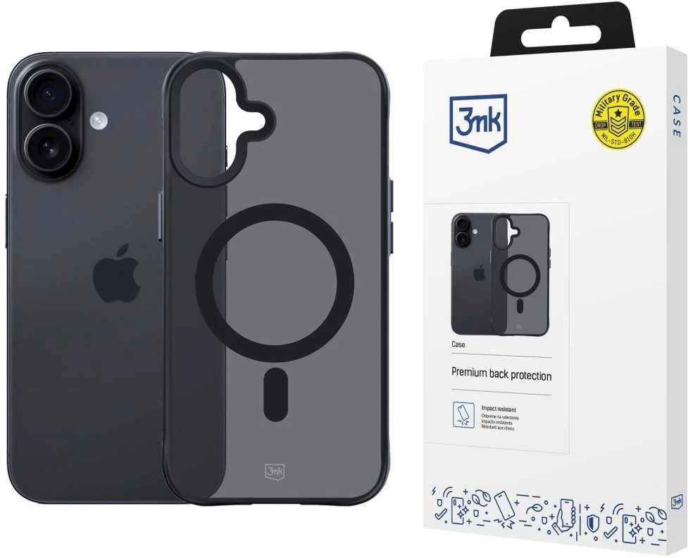 Dėklas 3MK Smoke MagCase skirtas Apple Apple iPhone 17