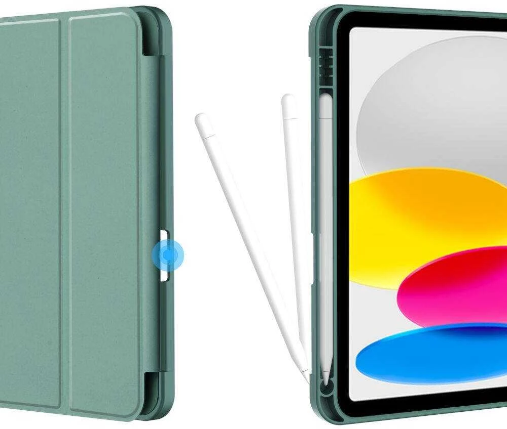 Dėklas Apple iPad 10.9 (10GEN) / 2022 / 11” 11 / 2025 Tech-Protect SC Pen žalios spalvos