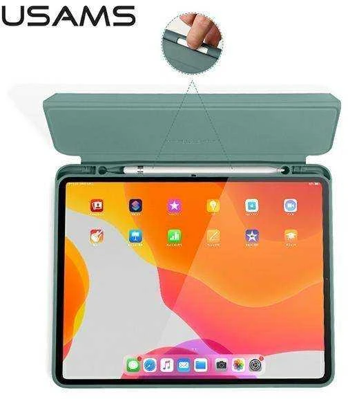 USAMS Winto Dėklas Apple iPad Air 10.9″ 2020 juodos spalvos IP109YT01 (US-BH654) Smart Cover
