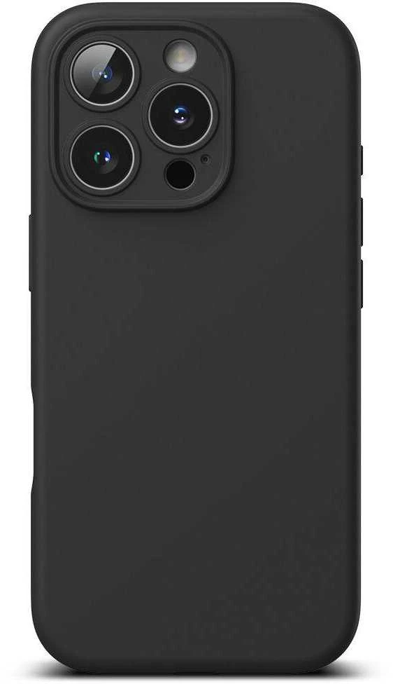 Ringke iPhone 16 Pro Max dėklas silikoninis magnetinis juodas