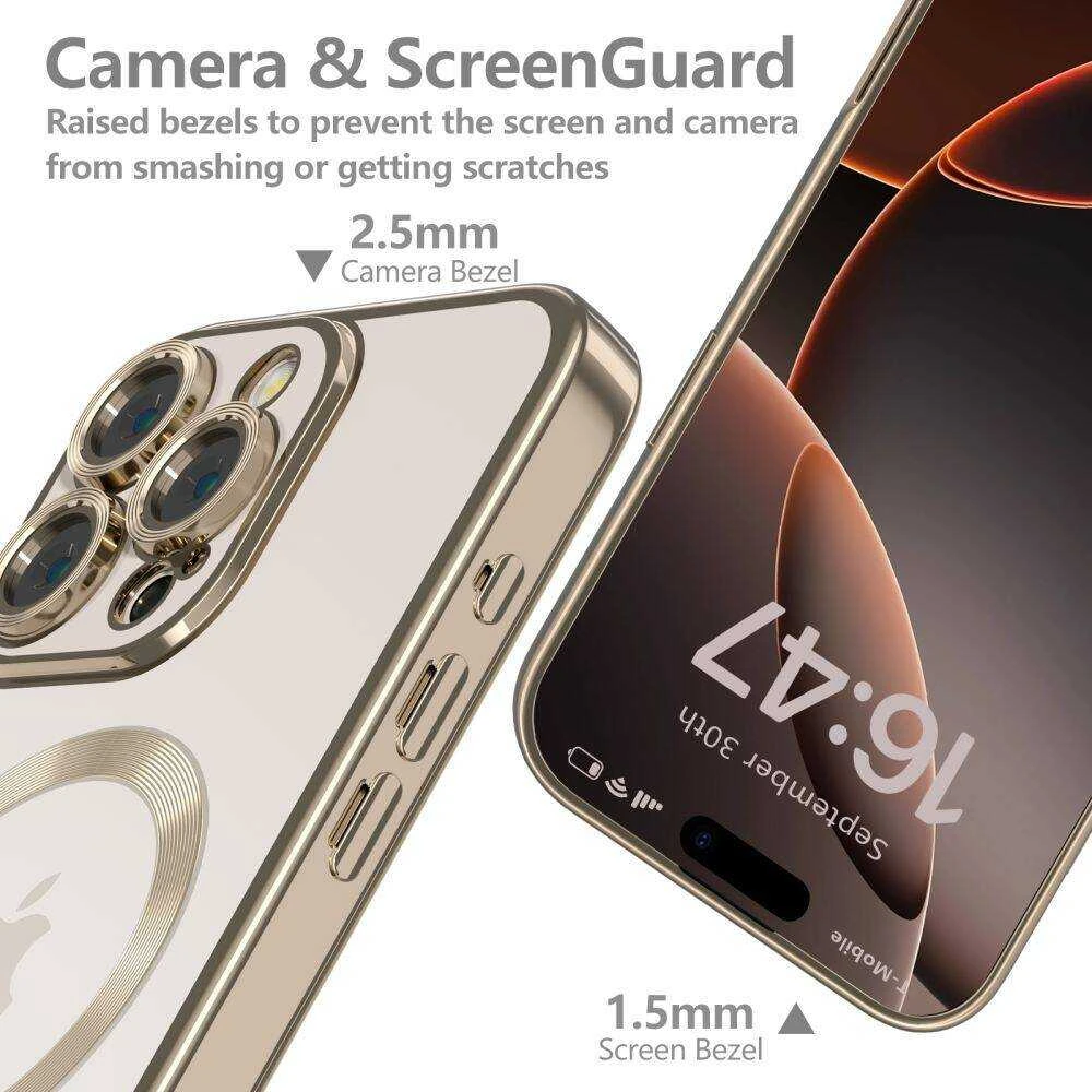 Dėklas Apple iPhone 16 Pro Max Tech-Protect MagFlex MagSafe Shinny Desert