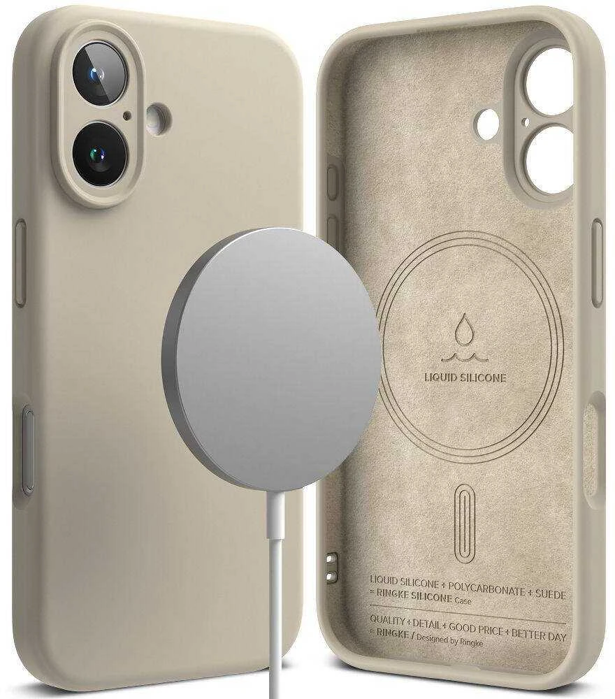 Ringke iPhone 16 Silikoninis dėklas Magnetinis Akmuo