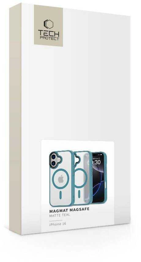 Dėklas Apple iPhone 16 Tech-Protect Magmat MagSafe Matte Teal