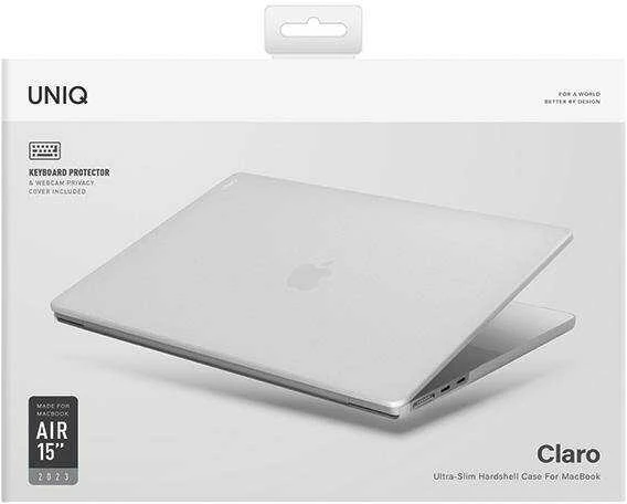 UNIQ dėklas Claro MacBook Air 15″ M2/M3 Transparent/dove matte clear