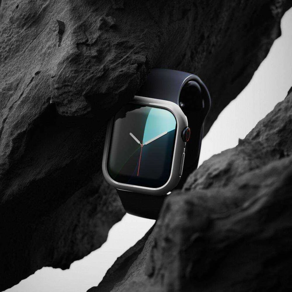 Dėklas Apple Watch 10 (46mm) Ringke Slim 2-pack Clear & Matte juodos spalvos