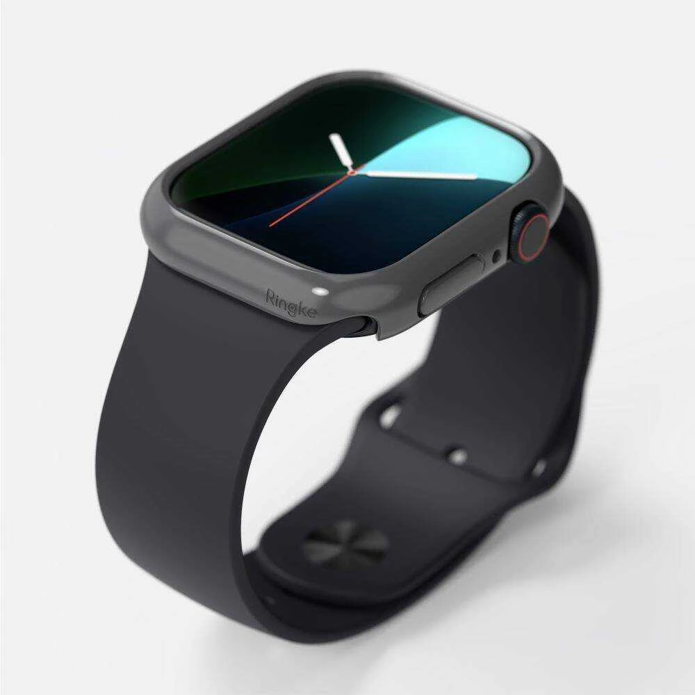 Dėklas Apple Watch 10 (46mm) Ringke Slim 2-pack Clear & Matte juodos spalvos