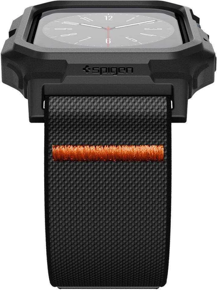 Spigen Lite Fit Pro, matte juodos spalvos – Apple Watch 11/10 46mm