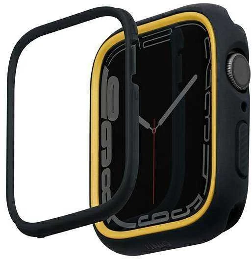 Uniq Išmaniojo laikrodžio Apple Watch 4/5/6/7/8/SE ekrano rėmelis, Juodos spalvos, 44/45mm