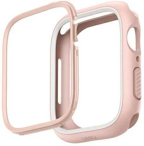 Dėklas Uniq Išmaniojo laikrodžio Apple Watch 4/5/6/7/8/SE ekrano rėmelis, Baltos spalvos, 44/45mm