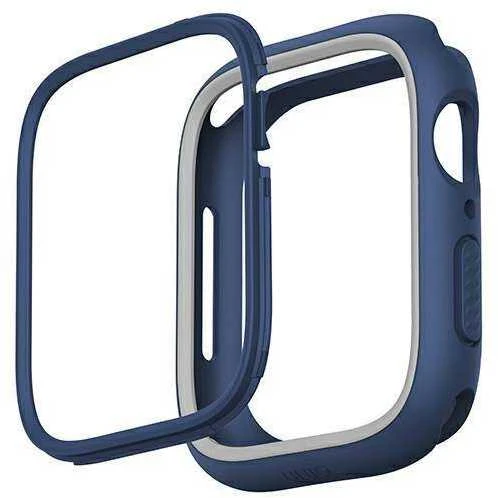 Uniq Išmaniojo laikrodžio Apple Watch 4/5/6/7/8/SE ekrano rėmelis, Pilkos spalvos, 44/45mm
