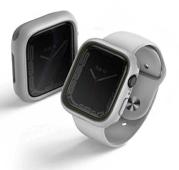 Dėklas Uniq Išmaniojo laikrodžio Apple Watch 4/5/6/7/8/SE ekrano rėmelis, Pilkos spalvos, 40/41mm