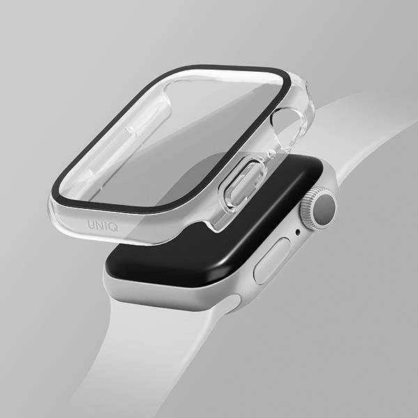 UNIQ Nautic Dėklas Apple Watch Series 7/8 41mm dove clear