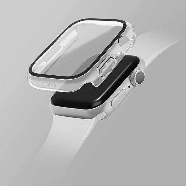 UNIQ Dėklas Nautic Apple Watch Series 7/8/9 45 mm ave skaidrus