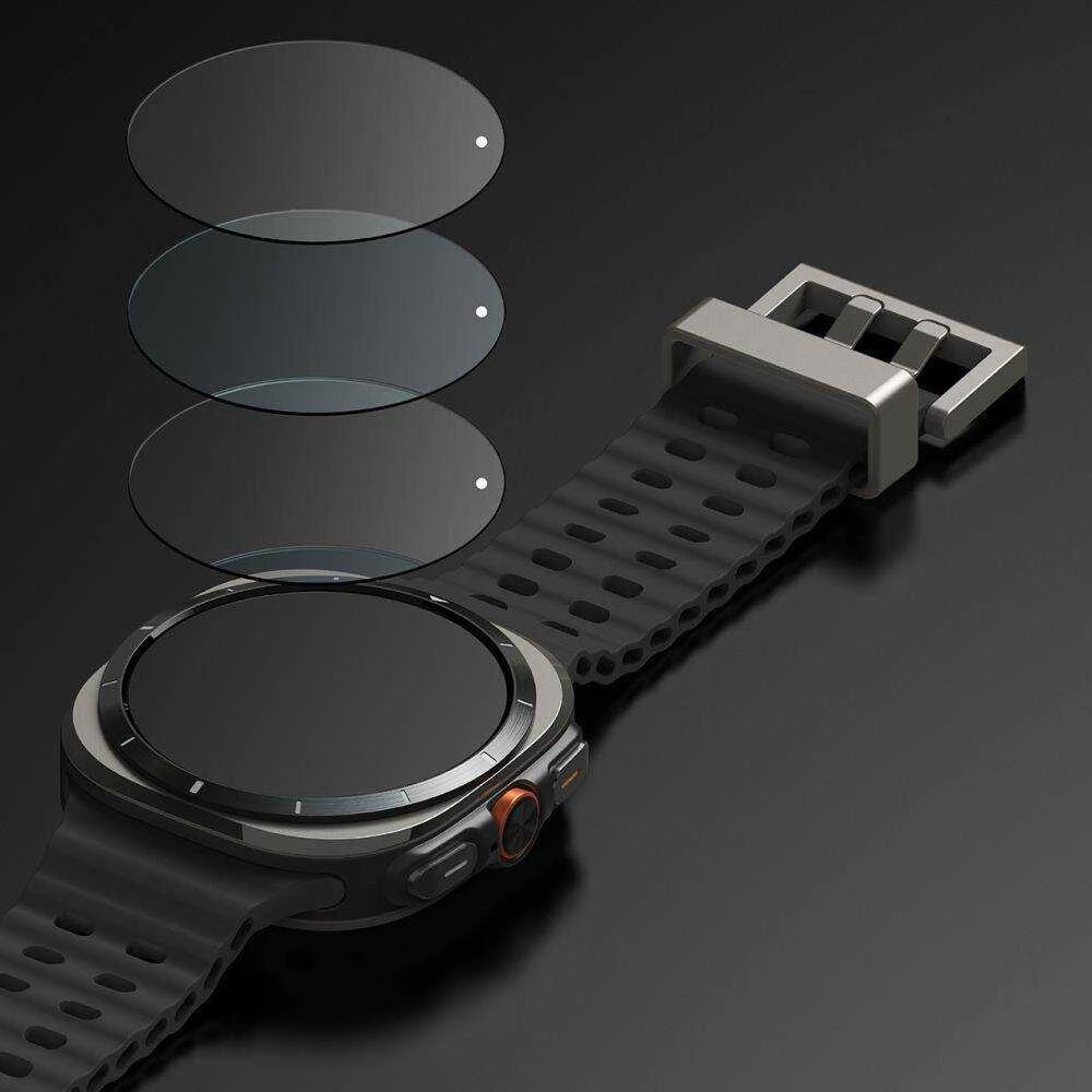 Dėklas + Apsauginis stiklas Samsung Galaxy Watch Ultra (47mm) Ringke Slim & Tempered Glass Clear transparent