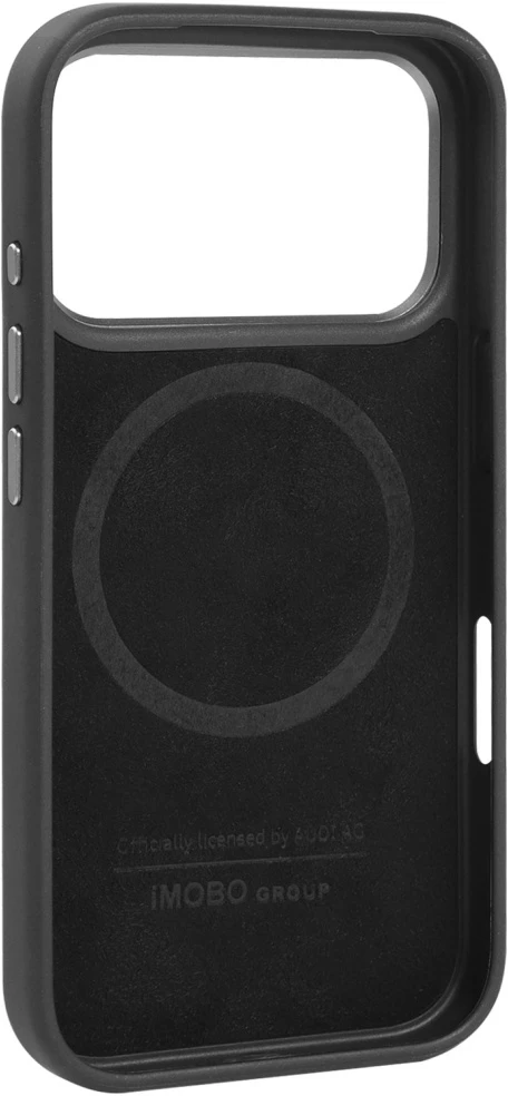 Dėklas Audi TT Synthetic Leather MagSafe Apple iPhone 17 Pro juodos spalvos
