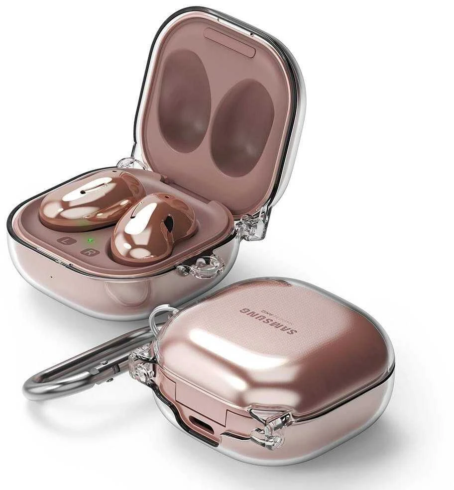 Dėklas ausinėms Samsung Galaxy Buds Live / Pro Ringke Hinge Clear skaidrus