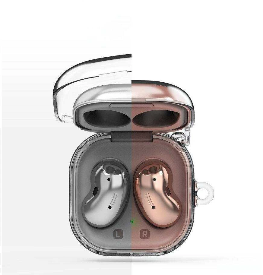 Dėklas ausinėms Samsung Galaxy Buds Live / Pro Ringke Hinge Clear skaidrus