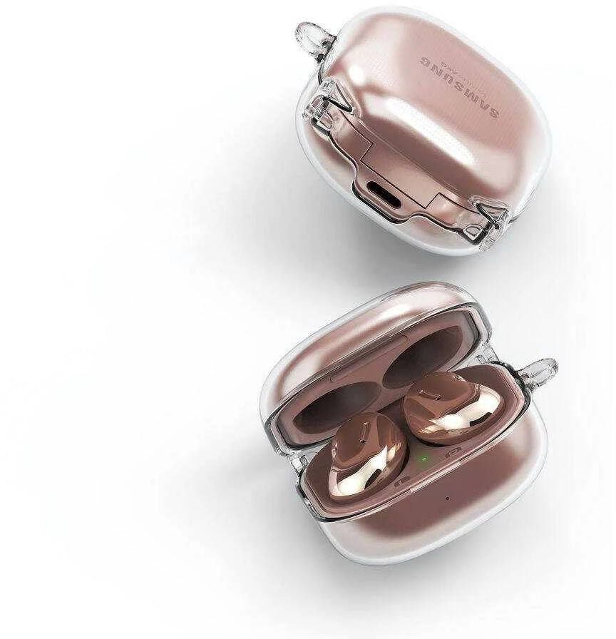 Dėklas ausinėms Samsung Galaxy Buds Live / Pro Ringke Hinge Clear skaidrus
