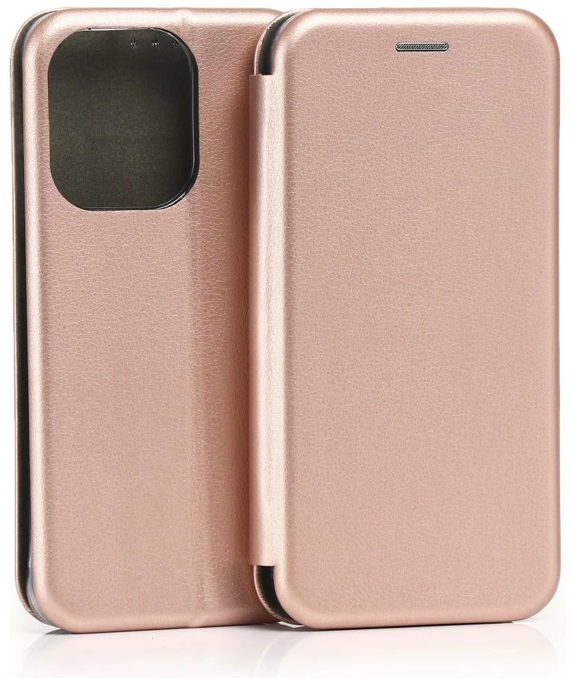 Dėklas Beline Book Magnetic Oppo Reno 15 Pro, rose auksinis