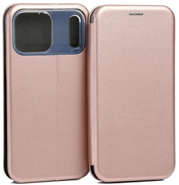 Dėklas Beline Book Magnetic Apple iPhone 17 Pro Max rose auksinis