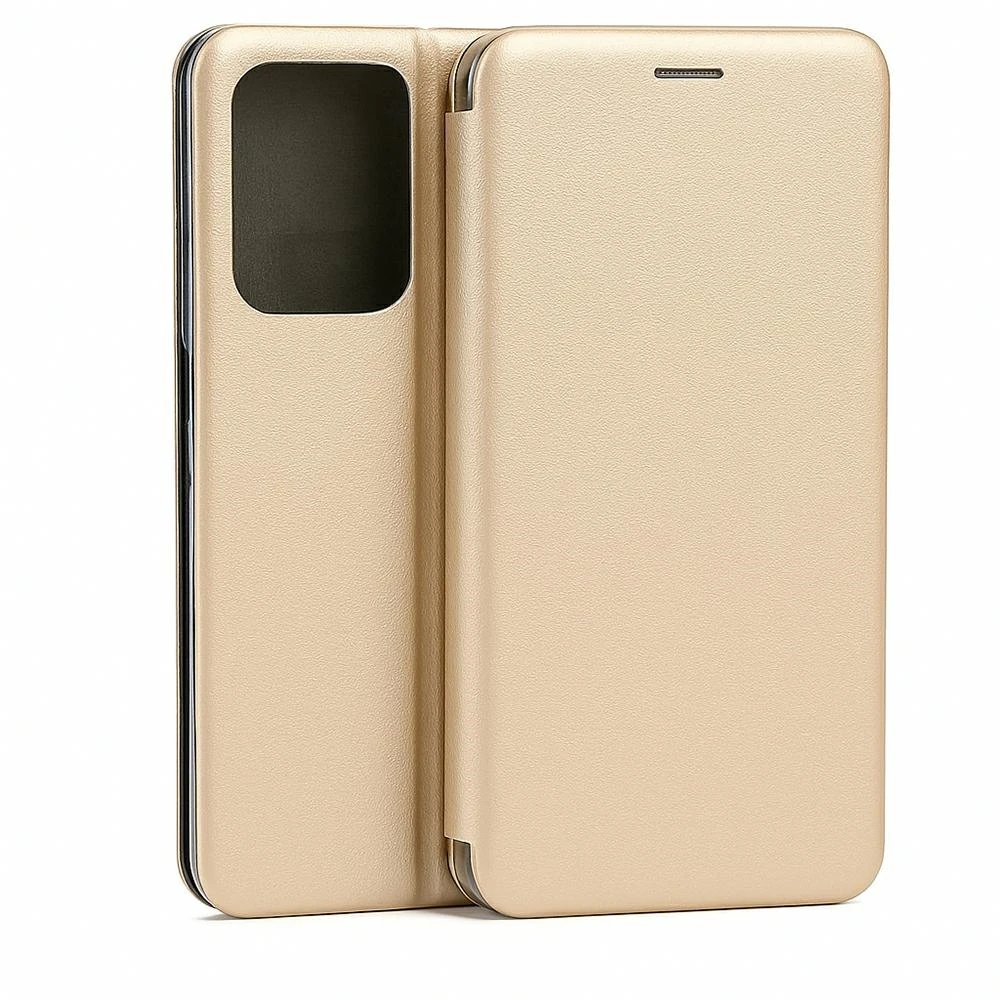 Dėklas Beline Book Magnetic skirtas Redmi A5 aukso spalvos