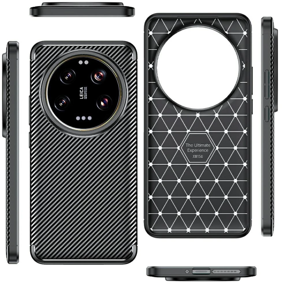 Dėklas Beline Carbon Armor Xiaomi 15 juodos spalvos