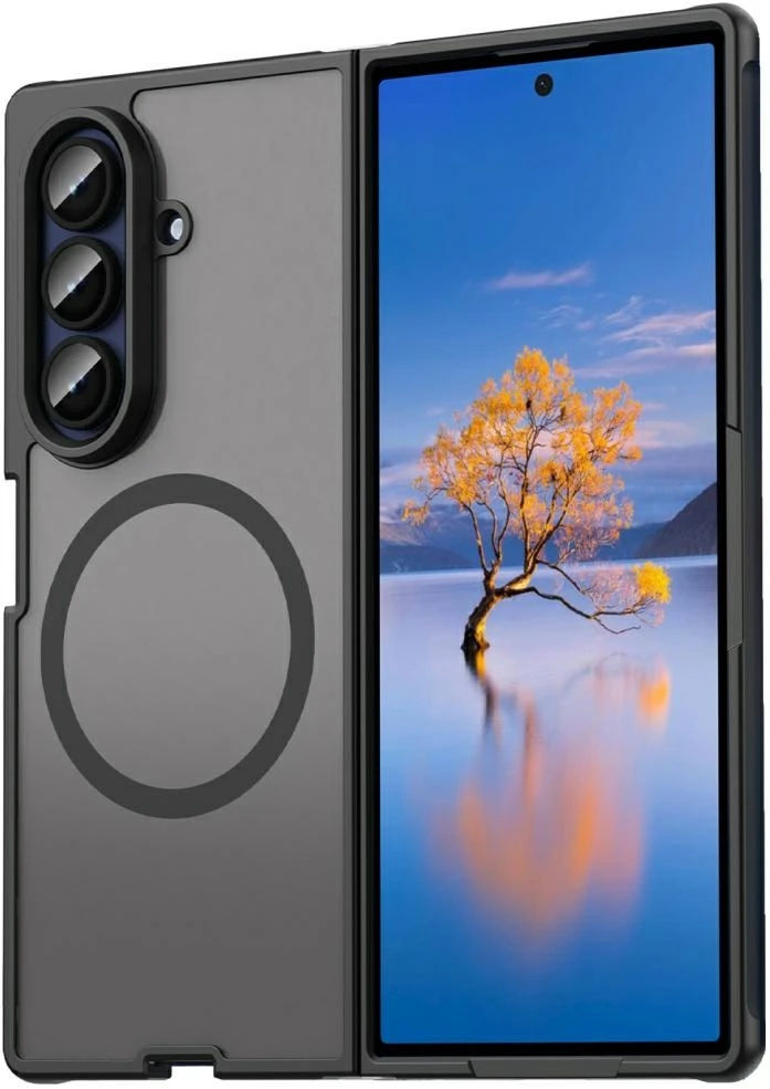 Dėklas Beline MagSafe Samsung Galaxy Z Fold7 juodos spalvos