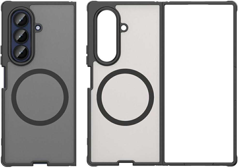Dėklas Beline MagSafe Samsung Galaxy Z Fold7 juodos spalvos