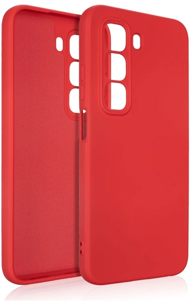 Dėklas Beline Silicone Infinix Hot 50 raudonos spalvos