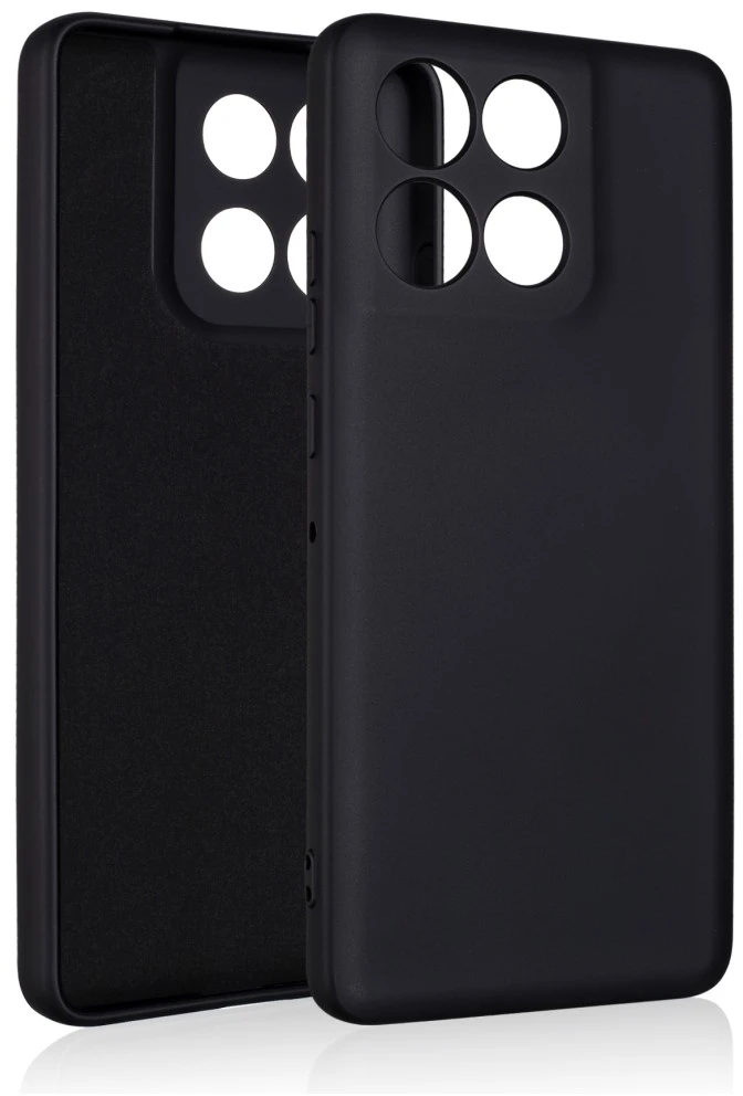 Dėklas Beline Silicone Moto G86 Power 5G juodos spalvos
