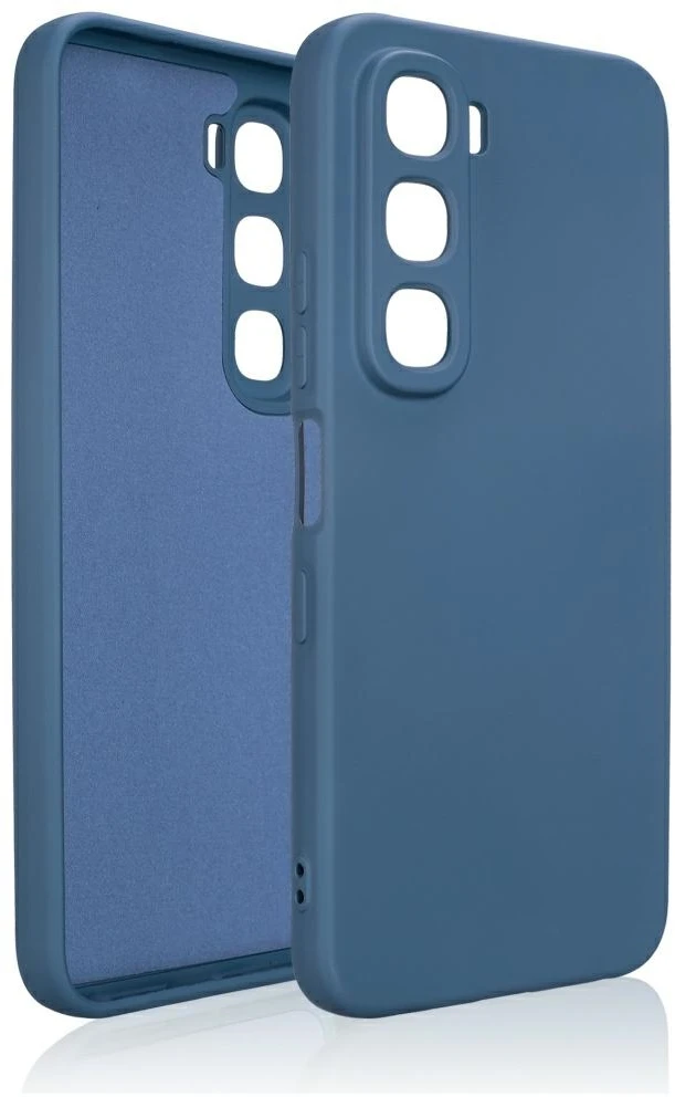 Dėklas Beline Silicone skirtas Infinix Hot 60 5G mėlynos spalvos