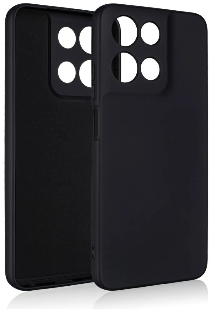 Dėklas Beline Silicone, skirtas Motorola Moto G PLAY 2026, juodos spalvos