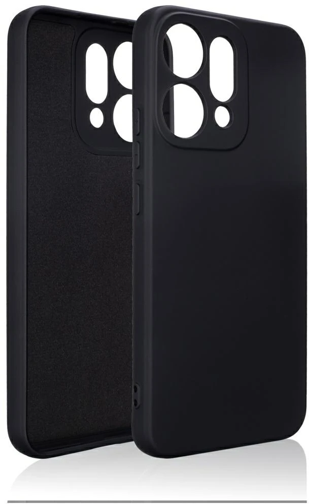 Dėklas Beline Silicone Oppo Reno 14 juodos spalvos